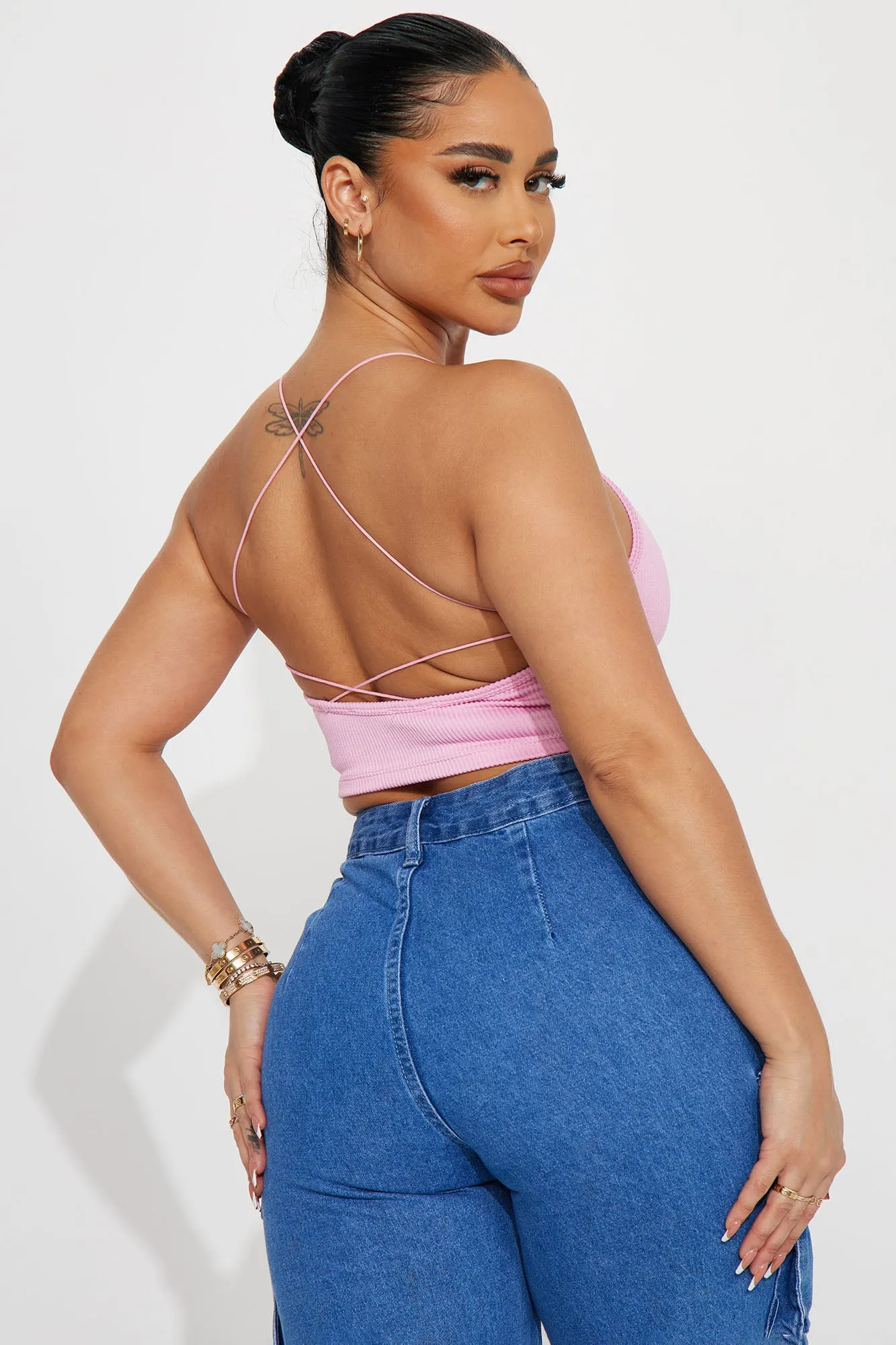 Becky Strappy Cami - Pink
