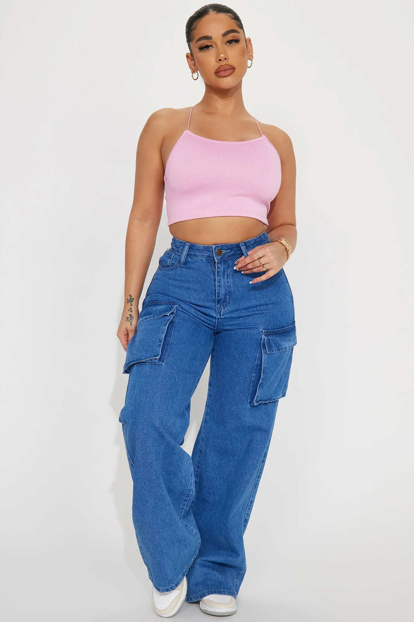 Becky Strappy Cami - Pink