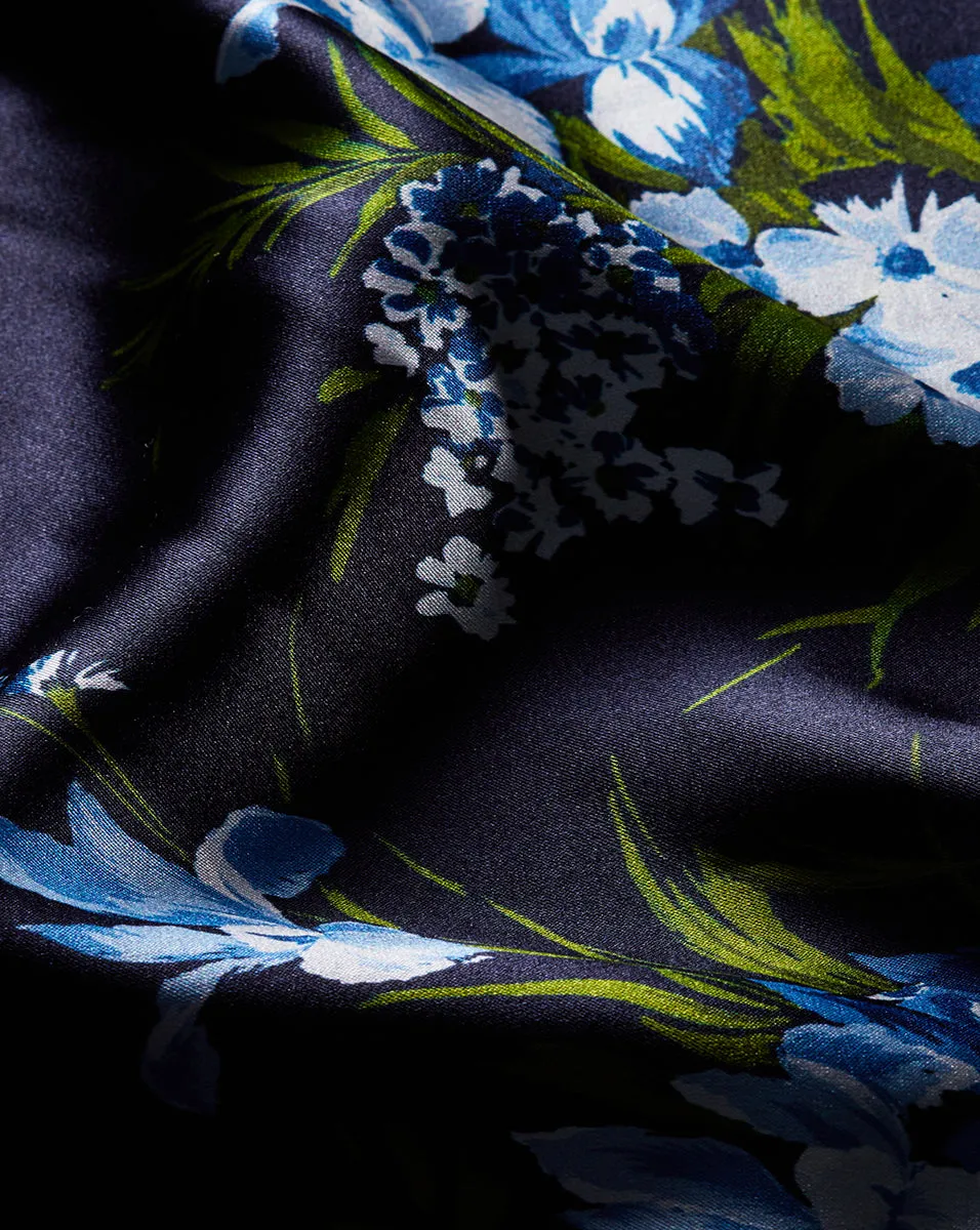 Clover Stretch-Silk Skirt