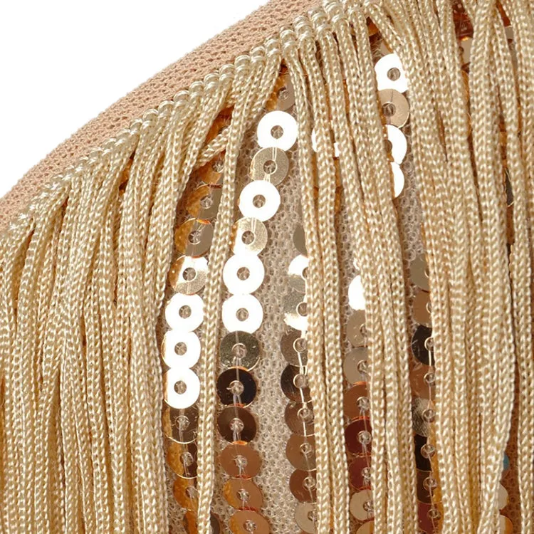 Latina Tassel Tier Flapper Dress