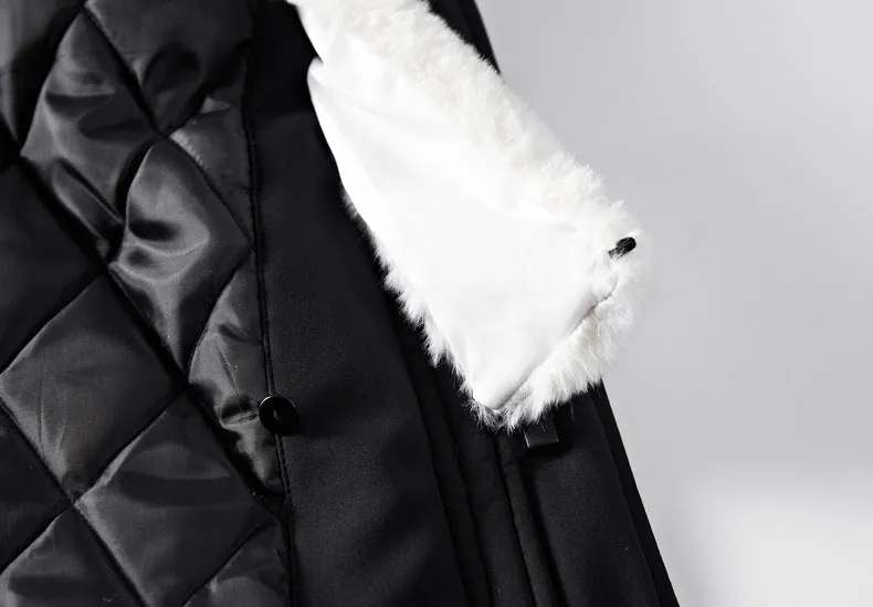 West Louis Cotton-Padded With Fur Hood Coat