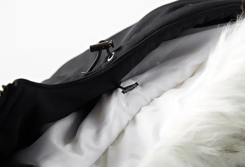 West Louis Cotton-Padded With Fur Hood Coat