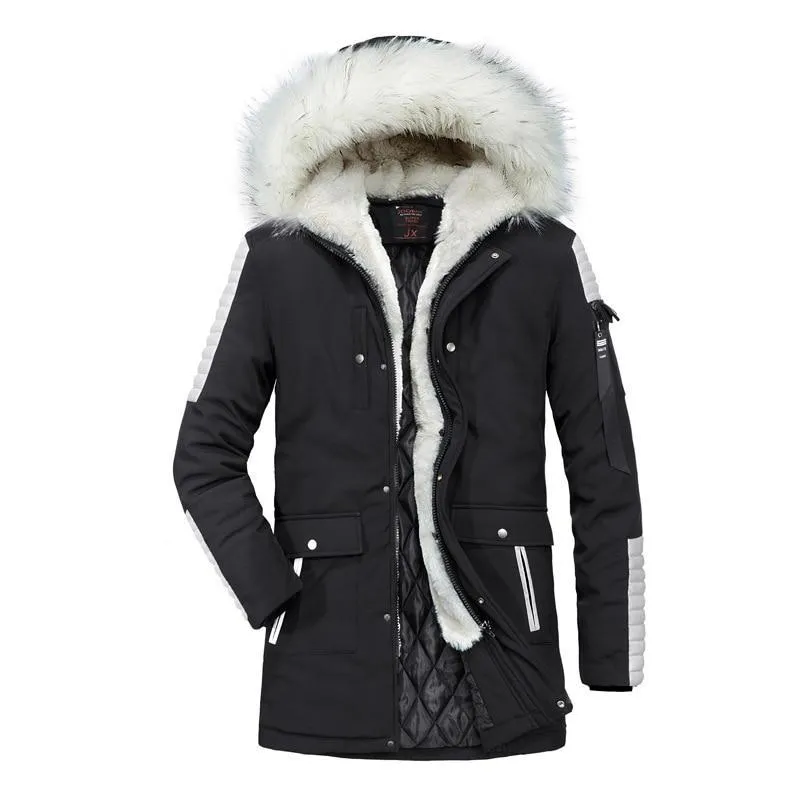 West Louis Cotton-Padded With Fur Hood Coat