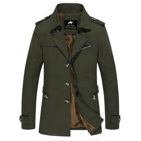 West Louis High Quality Thicken Cotton Parkas Coat