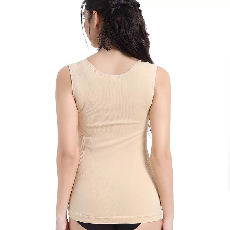 Winter Thermal Underwear Women's Tops Gold Velvet Vest (V2131)